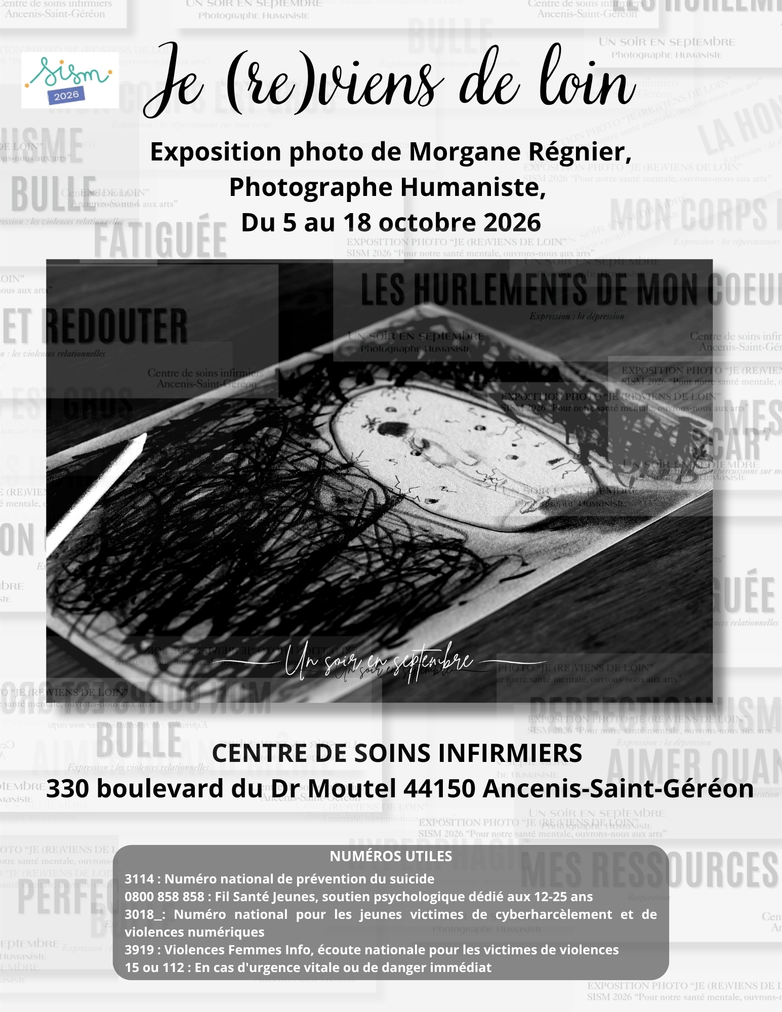 Affiche Expo Je reviens de loin